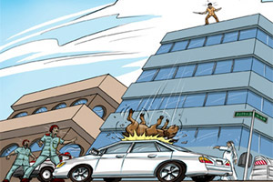 خروف يفضل الانتحار هربًا من الذبح في الإمارات