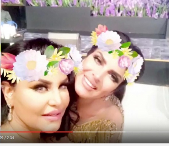 لن تصدق ..  فستان الزفاف و الكيك مرصع بقطع من الذهب لأخت احلام