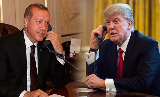 أول اتصال هاتفي بين ترامب وأردوغان بعد الانتخابات في تركيا أول اتصال هاتفي بين ترامب وأردوغان بعد الانتخابات في تركيا