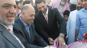 الاحتفال بوضع حجر الاساس لمركز الزبير بن العوام في الرمثا ( صور )