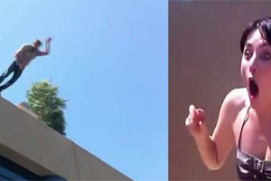 شاب يقفز من الطابق الرابع ليعرض الزواج على حبيبته