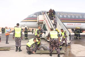 مجموعة المطار الدولي والملكية الأردنية تجريان تمرين طوارئ وهمي شامل