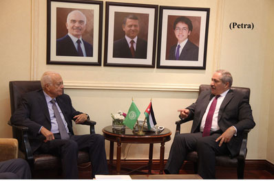 وزير الخارجية يجري مباحثات مع امين الجامعة العربية وزير الخارجية يجري مباحثات مع امين الجامعة العربية