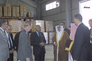 الخيرية الهاشمية تسير قافلة سلطان الخير لقطاع غزة 