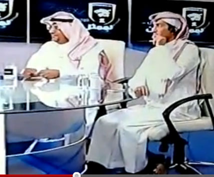 فايز المالكي يدخن على الهواء ع القناة الرياضية