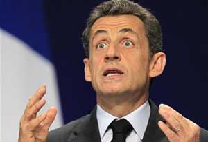 ساركوزي يدين برنامج ايران النووي ويدافع عن اسرائيل