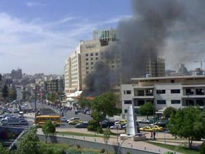 حريق في غرفة تابعة لفندق في الشميساني حريق في غرفة تابعة لفندق في الشميساني