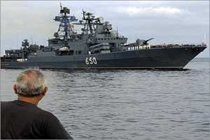 سفن حربية روسية تتجه الى السواحل السورية