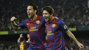 برشلونة يسحق رايو فايكانو برباعية