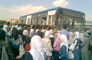 الجامعة الهاشمية تنقل حافلات طلبة الشمال الى موقف جديد  