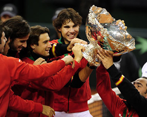 نادال يحسم لقب ديفيس لإسبانيا 