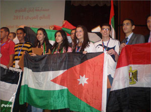 الطلبة الاردنيون يحصلون على سبعة جوائز في مسابقة انتل للعلوم  