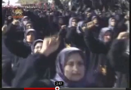 المحاصرون في معسكر اشرف يحييون تاسوعاء وعاشوراء الحسين ( شاهدوا الفيديو )
