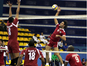 خسارة منتخبنا لكرة الطائرة امام مصر بالدورة الرياضية العربية