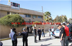 طلاب التوجيهي في مدرسة مصعب بن عمير في الرمثا يعتصمون ( صور )