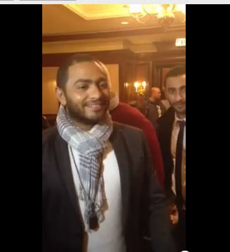 ثلاث بنات يبهرون تامر حسني بامريكا