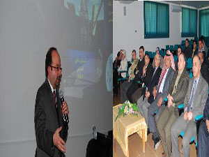 محاضرة لرئيس الجمعية الفلكية الأردنية بعنوان جولة في الكون في جامعة جرش