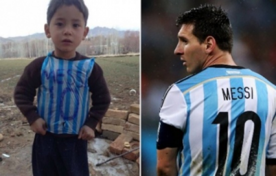 بالصور.. ميسي يحول حلم الطفل الأفغاني إلى واقع