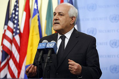 مراقب فلسطين لدى الامم المتحدة يطالب بوضع حد للأنشطة الاستيطانية