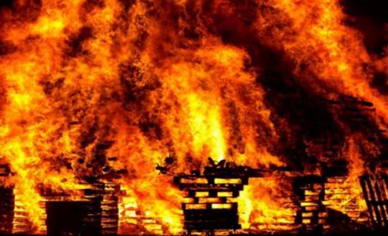 احتراق طفلة  في عمان