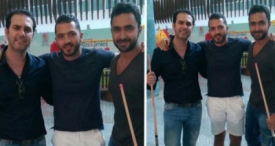 وائل جسار ومباراة Billiard مع أصدقائه وائل جسار ومباراة Billiard مع أصدقائه