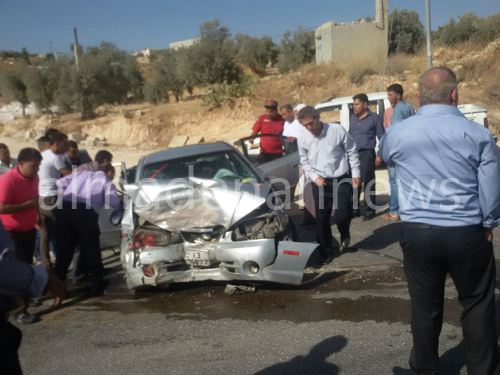 بالصور : 3 اصابات بحادث تصادم في جرش بالصور : 3 اصابات بحادث تصادم في جرش