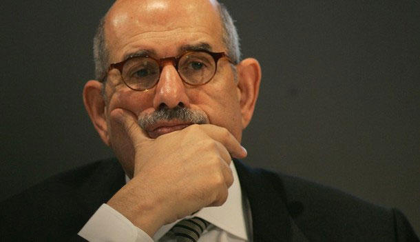 البرادعي يطالب المصريين بانهاء خلافاتهم وانهاء الحكم العسكري