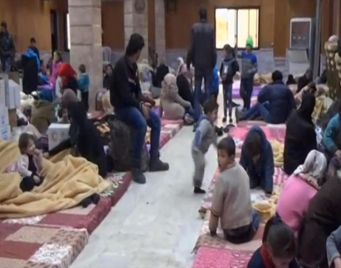 النظام وحزب الله يمنعان خروج العائلات من بردى النظام وحزب الله يمنعان خروج العائلات من بردى