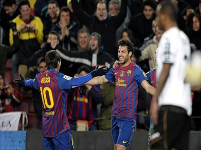 كأس اسبانيا:برشلونة يتفوق على فالنسيا ويبلغ النهائي كأس اسبانيا:برشلونة يتفوق على فالنسيا ويبلغ النهائي