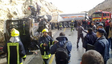 ارتفاع ضحايا الحادث المأساوي الى 10اطفال واعلان الحداد في الاراضي الفلسطينية