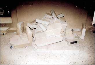 لا اصابات في انهيار جدار في مدرسة المصطبة الثانوية للبنات  