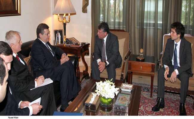 الملك يستقبل وزير الخارجية الاوكراني  