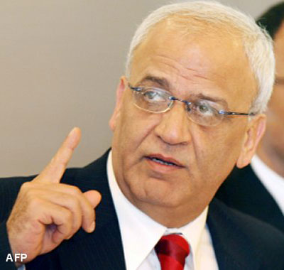 عريقات يدين التسريبات الاسرائيلية حول لقاءات عمان  