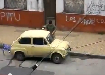 شاهد كيف تتم سرقة السيارات في امريكا الجنوبية