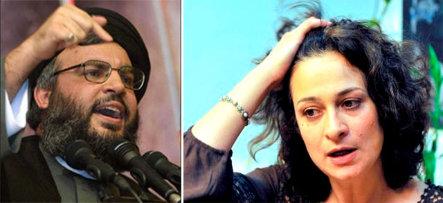 نصر الله " المهذب " يأمر بإرسال كرتونه أحذية للفنانة السورية مي سكاف نصر الله " المهذب " يأمر بإرسال كرتونه أحذية للفنانة السورية مي سكاف