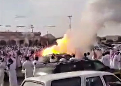 احتراق معازيم في حفل زفاف !!