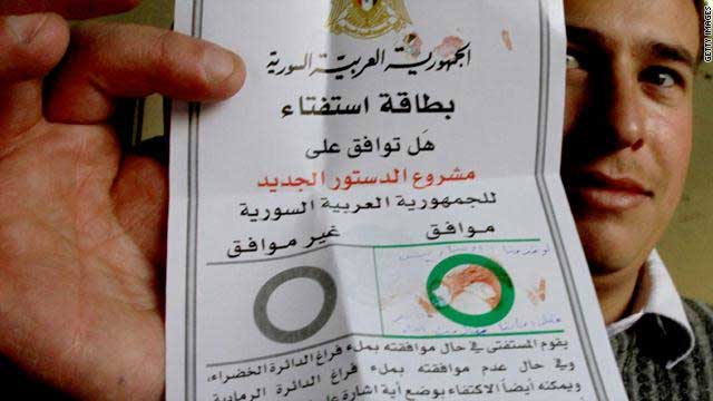 لامم المتحدة: استفتاء سوريا بعيد عن المصداقية