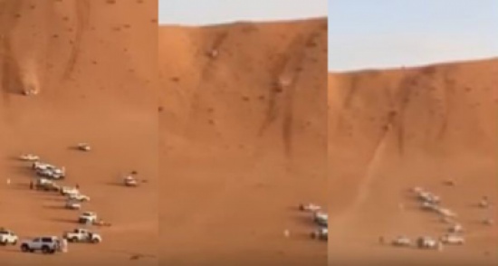 بعد محاولة تطعيس فاشلة.. بالفيديو إنقلاب مركبة عدة مرات بشكل مرعب