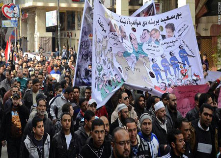 محاكمة 75 بينهم قيادات أمنية بأحداث بورسعيد