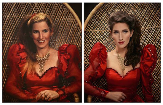 بالصور..أمريكية تقلد 5أجيال من السيدات فى عائلتها