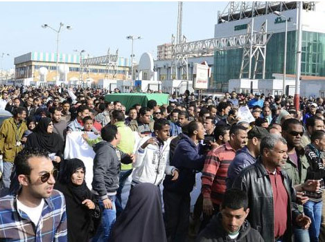 إصابات في تجدد الاشتباكات ببورسعيد 