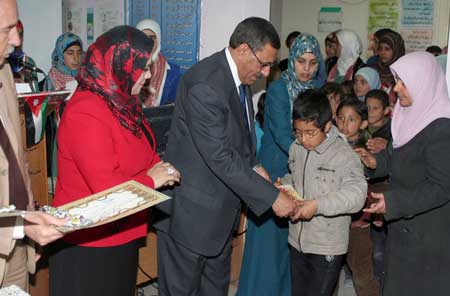 وزير التربية يرعى احتفال مدرسة ام جوزه الثانوية للبنات بالمناسبات الوطنية 