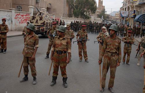 تجدد الاشتباكات بين الجيش والأمن فى اليمن