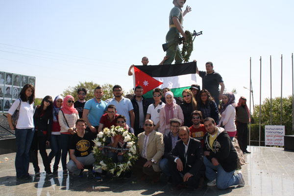 وفد من الجامعة الألمانية الأردنية يزور موقع معركة الكرامة