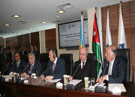 رئيس الوزراء والرئيس الاوكراني يفتتحان منتدى رجال الاعمال 