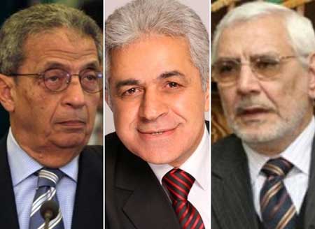 منافسة كبيرة بين أبو الفتوح وصباحي وموسى