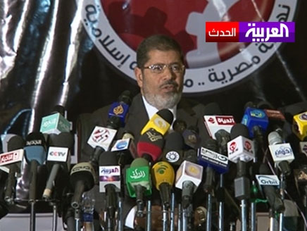 مرسي: سأحترم الاتفاقيات الدولية بين مصر وإسرائيل مرسي: سأحترم الاتفاقيات الدولية بين مصر وإسرائيل