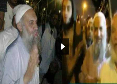 شقيق زعيم "القاعدة" يظهر في ميدان العباسية (فيديو) شقيق زعيم "القاعدة" يظهر في ميدان العباسية (فيديو)