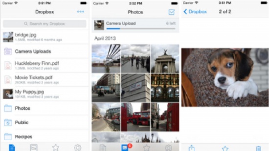 "Dropbox" تحدث تطبيقها على "iOS" "Dropbox" تحدث تطبيقها على "iOS"