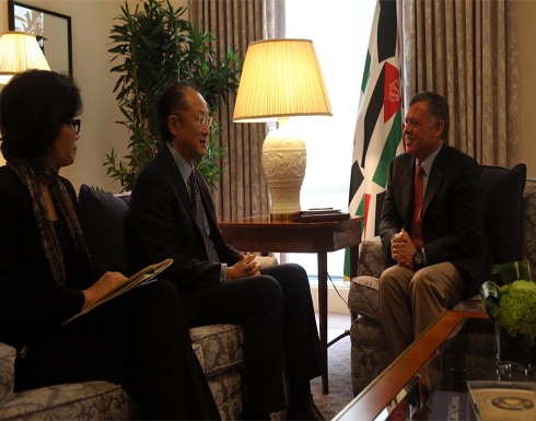 الملك يلتقي رئيس البنك الدولي في واشنطن